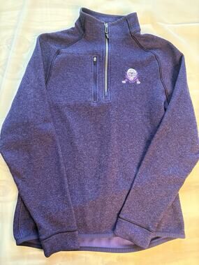 Cutter And Buck Kansas State Wildcats Quarter Zip Jacket Purple Size Large